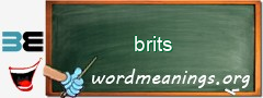 WordMeaning blackboard for brits